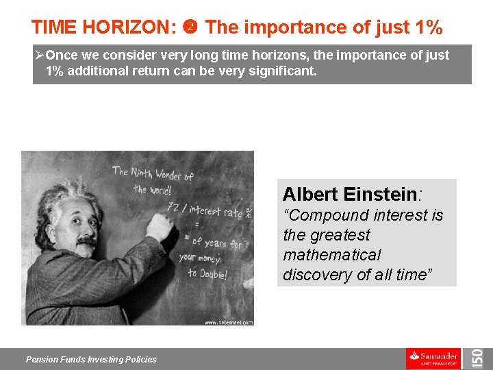 TIME HORIZON: The importance of just 1% ØOnce we consider very long time horizons,