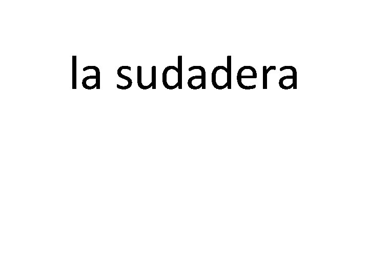 la sudadera 