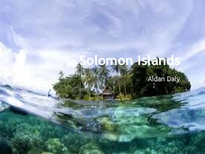 Solomon Islands Aidan Daly 