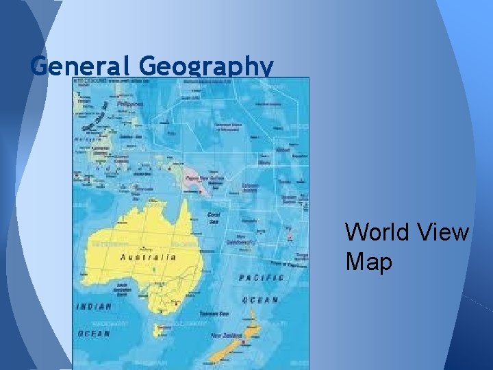 General Geography World View Map 