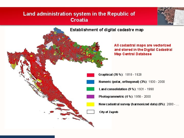 Land administration system in the Republic of Croatia Establishment of digital cadastre map Nekretnine
