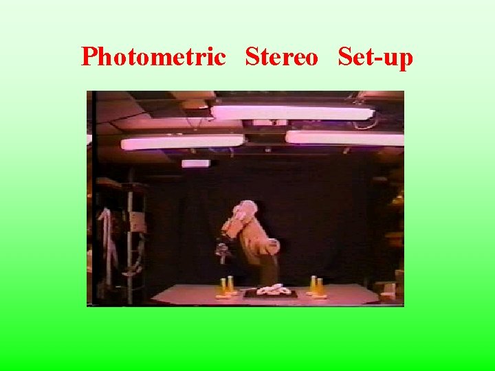 Photometric　Stereo　Set-up 