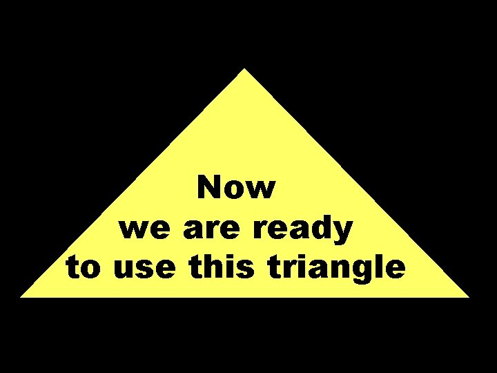 Now we are ready to use this triangle © T Madas 