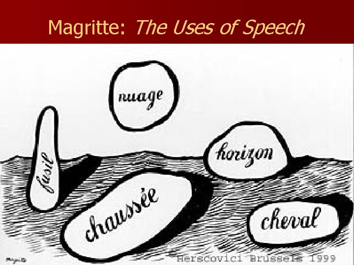 Magritte: The Uses of Speech Magritte: The Uses of Speech