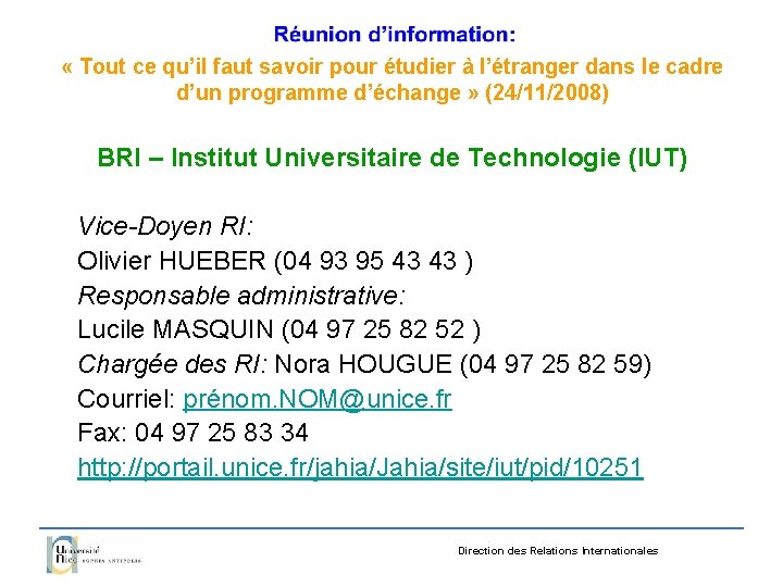  « Tout ce qu’il faut savoir pour étudier à l’étranger dans le cadre