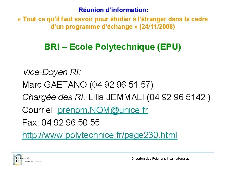  « Tout ce qu’il faut savoir pour étudier à l’étranger dans le cadre