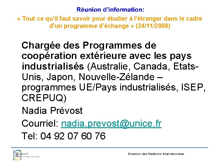  « Tout ce qu’il faut savoir pour étudier à l’étranger dans le cadre