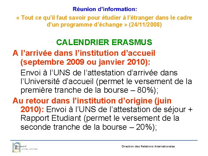  « Tout ce qu’il faut savoir pour étudier à l’étranger dans le cadre