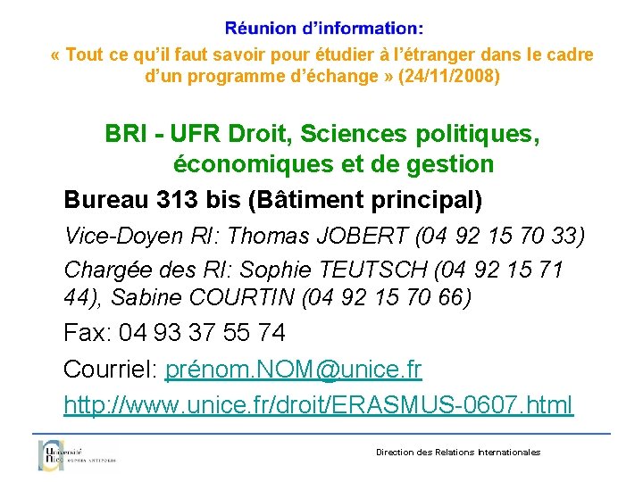  « Tout ce qu’il faut savoir pour étudier à l’étranger dans le cadre