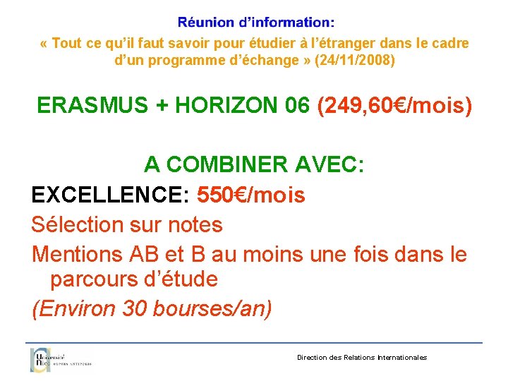  « Tout ce qu’il faut savoir pour étudier à l’étranger dans le cadre