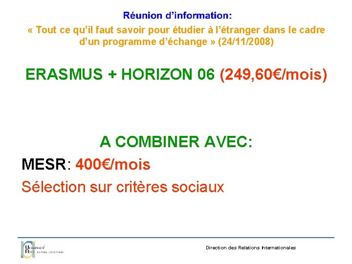  « Tout ce qu’il faut savoir pour étudier à l’étranger dans le cadre