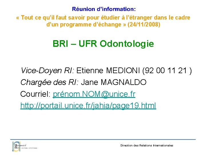  « Tout ce qu’il faut savoir pour étudier à l’étranger dans le cadre