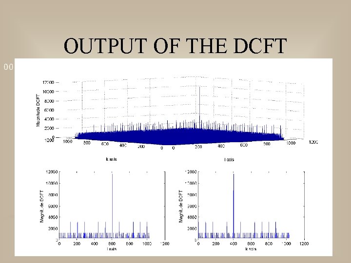 OUTPUT OF THE DCFT 