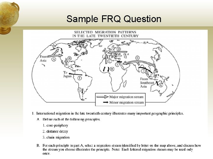 Sample FRQ Question 