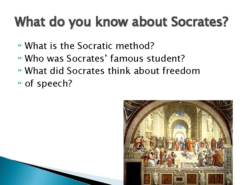 What do you know about Socrates? What is the Socratic method? Who was Socrates’