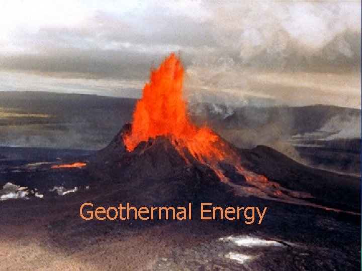 Geothermal Energy 