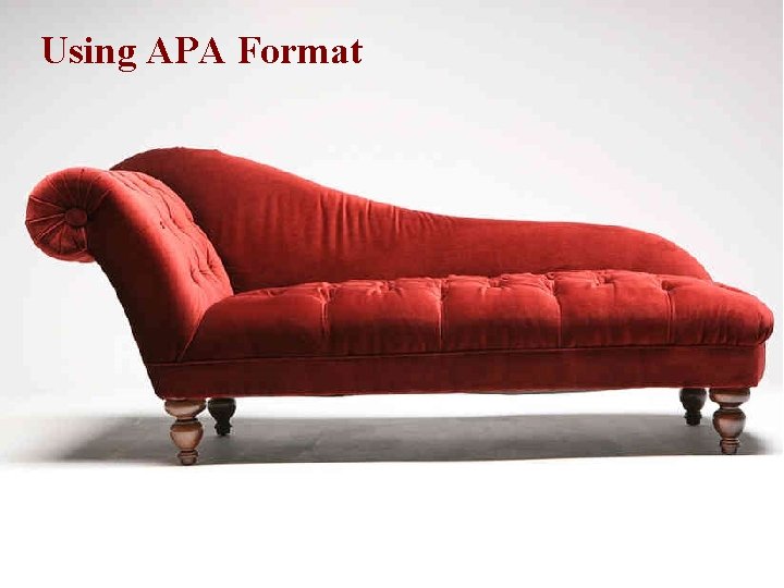 Using APA Format 