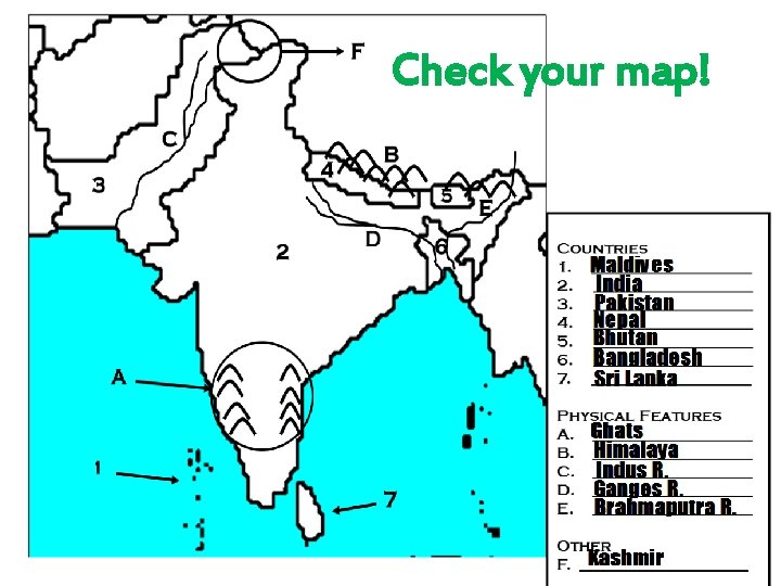 Check your map! 