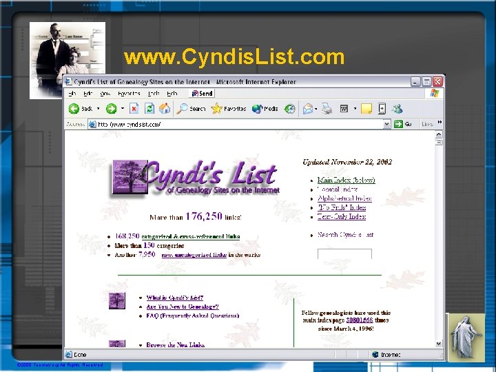 www. Cyndis. List. com © 2000 Toomey. org All Rights Reserved. 