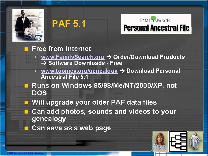 PAF 5. 1 n Free from Internet www. Family. Search. org Order/Download Products Software