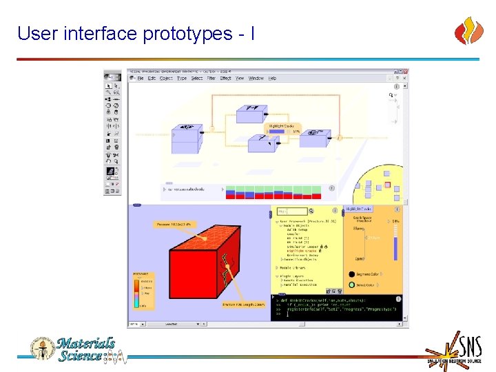 User interface prototypes - I 