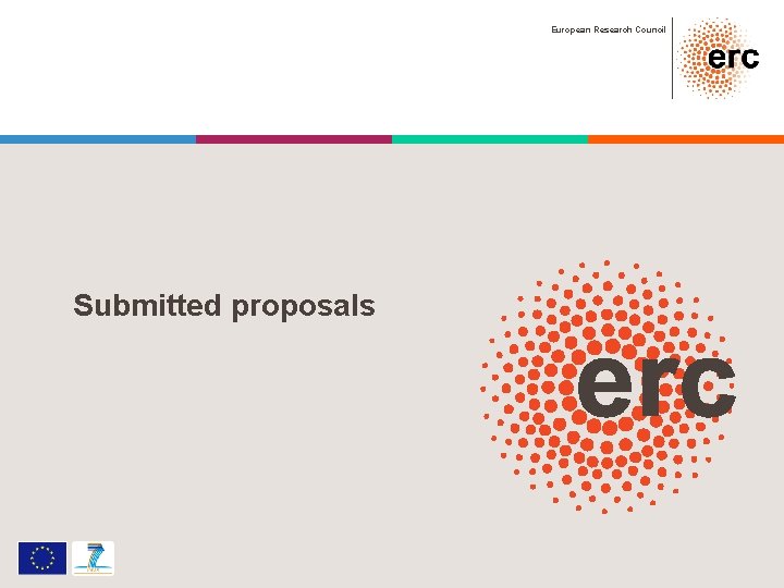 European Research Council Submitted proposals 