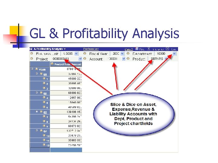 GL & Profitability Analysis 
