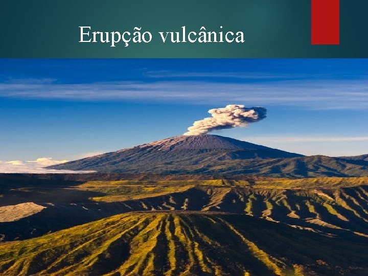 Erupção vulcânica 