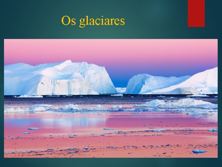 Os glaciares 