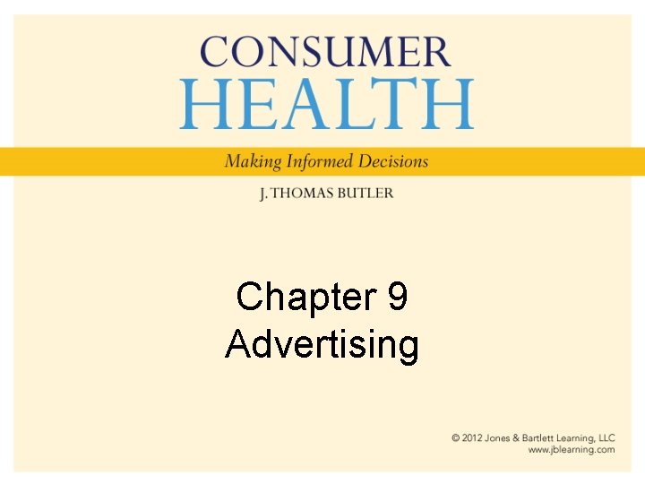 Chapter 9 Advertising 