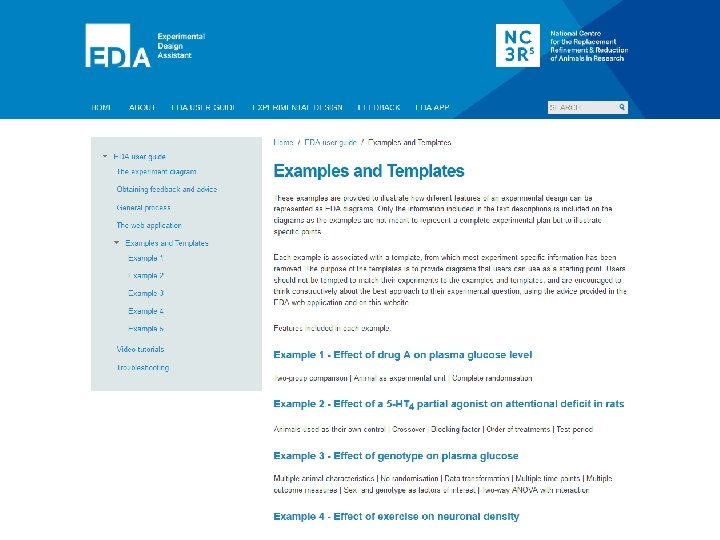 The EDA diagram § Examples § Templates § Feedback from the critique 