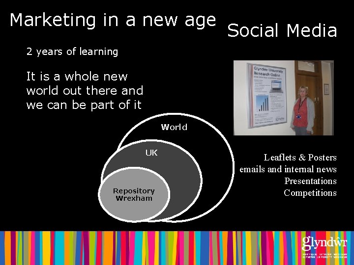 Marketing in a new age Social Media 2 years of learning It is a