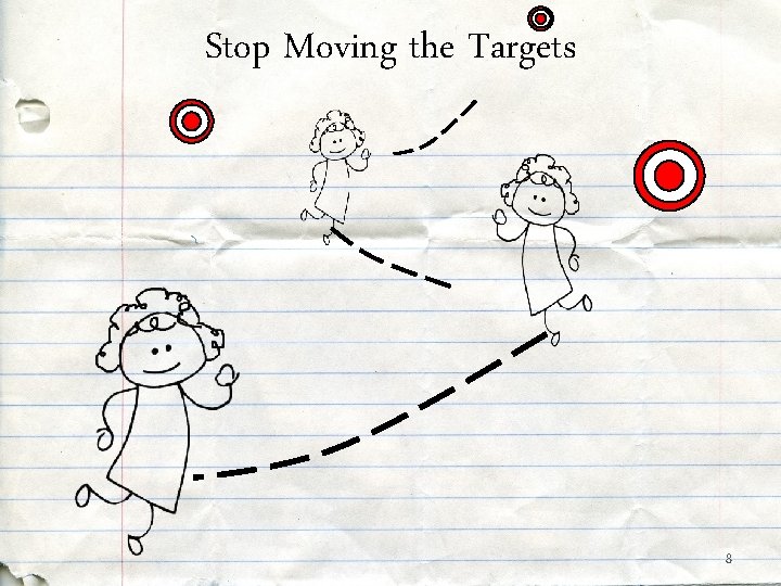 Stop Moving the Targets 8 Stop Moving the Targets 8