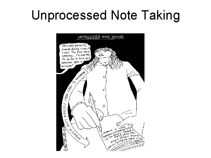 Unprocessed Note Taking 