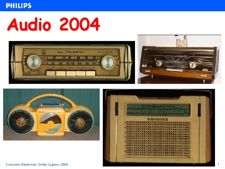 Аudio 2004 Consumer Electronics, Dmitry Loginov, 2004 1 