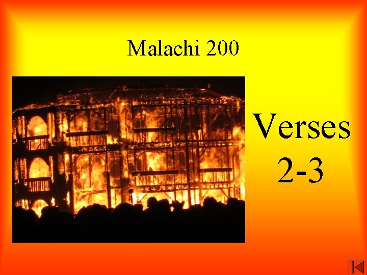 Malachi 200 Verses 2 -3 