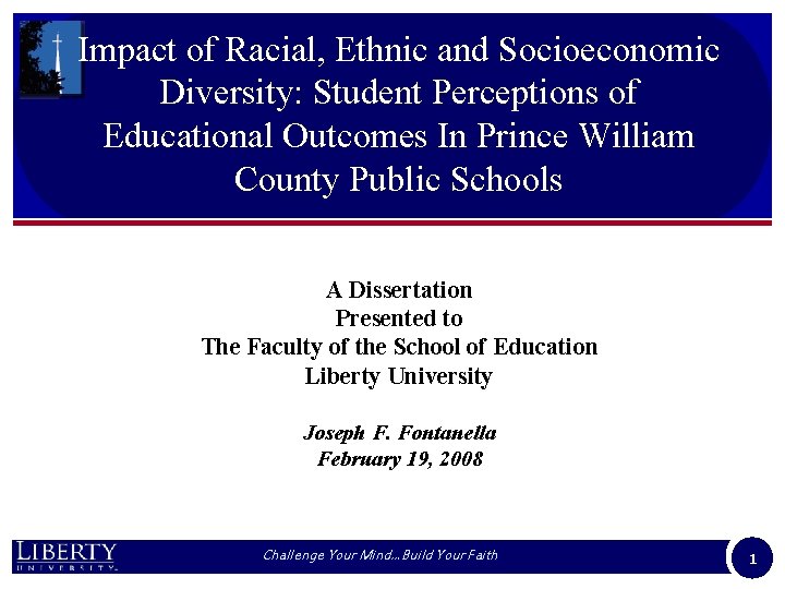 Impact of Racial, Ethnic and Socioeconomic Diversity: Student Perceptions of Educational Outcomes In Prince
