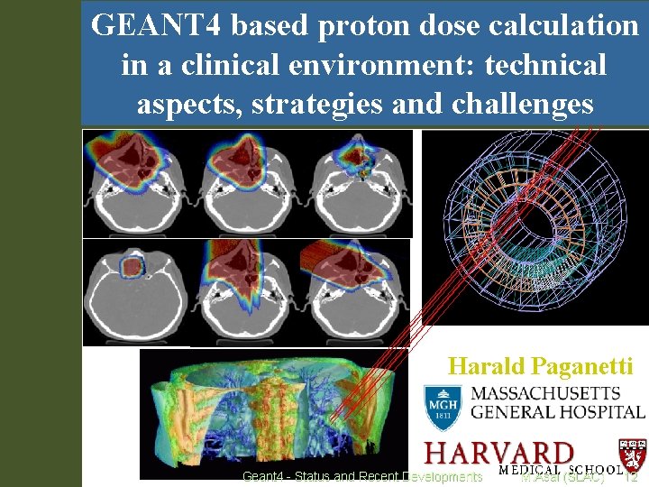 GEANT 4 based proton dose calculation in a clinical environment: technical aspects, strategies and