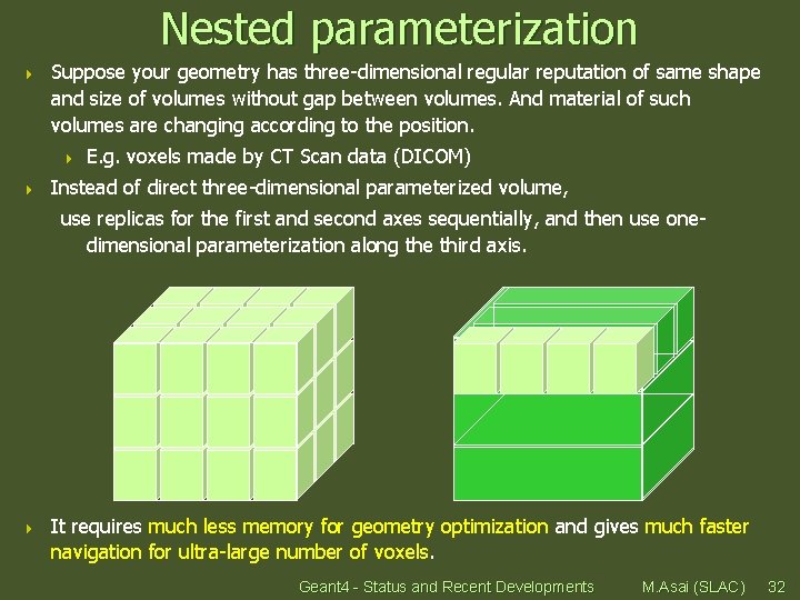 Nested parameterization 4 Suppose your geometry has three-dimensional regular reputation of same shape and