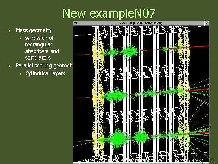 New example. N 07 4 4 Mass geometry 4 sandwich of rectangular absorbers and