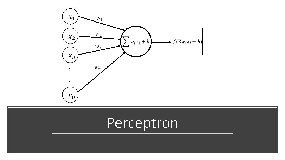  . . . Perceptron 