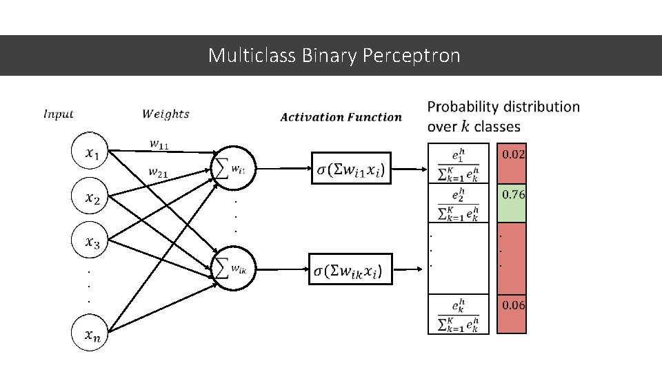 Multiclass Binary Perceptron . . . 