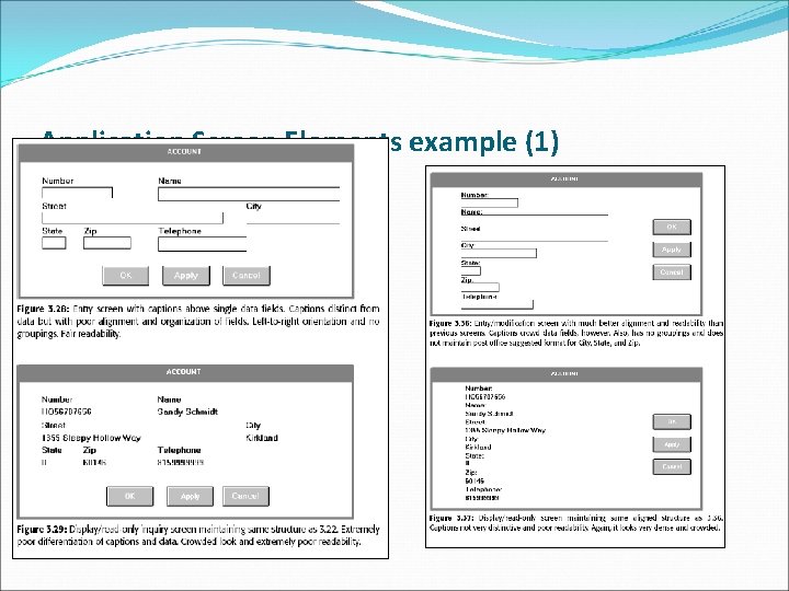 Application Screen Elements example (1) 