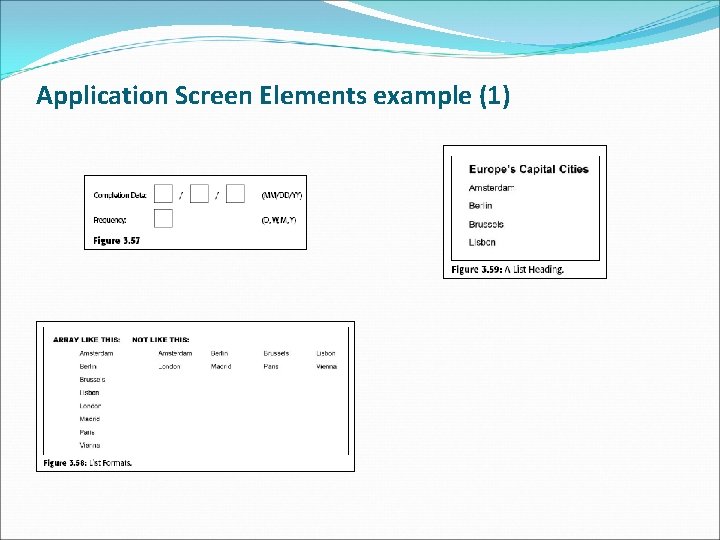 Application Screen Elements example (1) 
