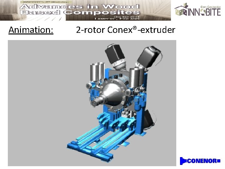 Animation: 2 -rotor Conex®-extruder 