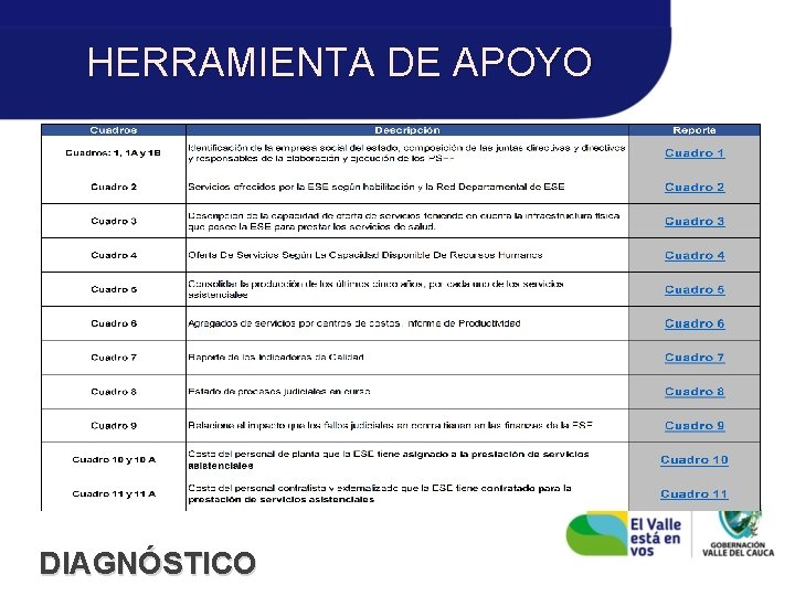 HERRAMIENTA DE APOYO DIAGNÓSTICO 