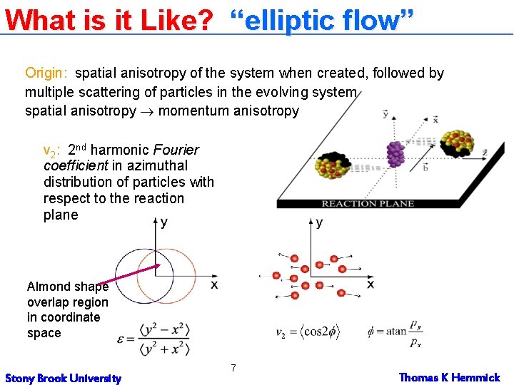 What is it Like? “elliptic flow” Origin: spatial anisotropy of the system when created,