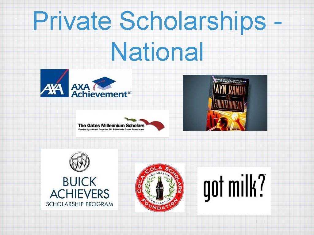 Private Scholarships National 