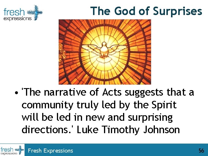 The God of Surprises • 'The narrative of Acts suggests that a community truly