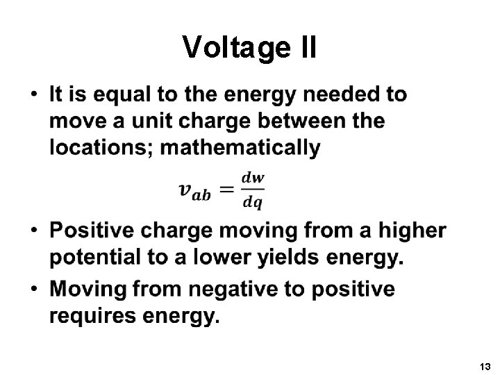 Voltage II • 13 